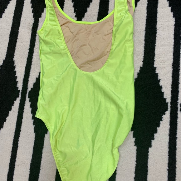 American Apparel Neon Plunging Back Swimsuit - Picture 3 of 4